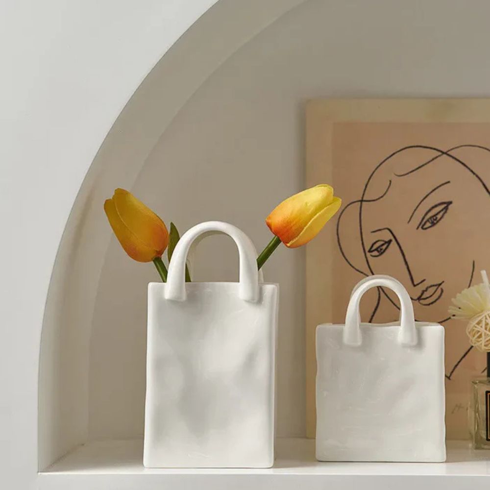 Tote-stil keramik vas | Veska