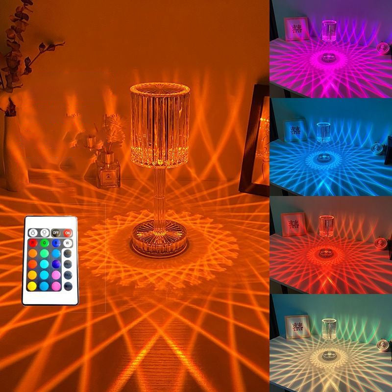 Touch Control Gatsby Crystal Lamp | Veska 16 färger Fjärrkontroll