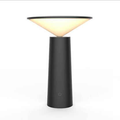 Touch Switch Laddningsbar 3 Läge LED Dimbara Skrivbord Lampa | Veska svart