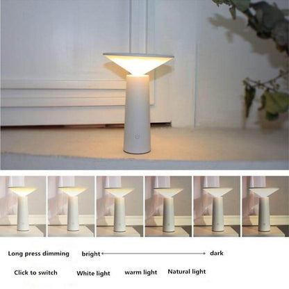 Touch Switch Laddningsbar 3 Läge LED Dimbara Skrivbord Lampa | Veska
