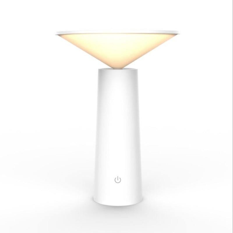 Touch Switch Laddningsbar 3 Läge LED Dimbara Skrivbord Lampa | Veska vit