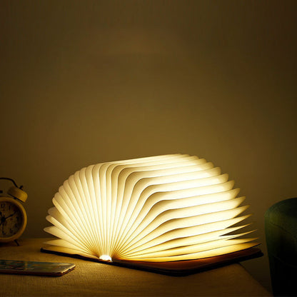 📖 Trä boklampa - För skrivbord studie gåva dekoration ljus | Veska