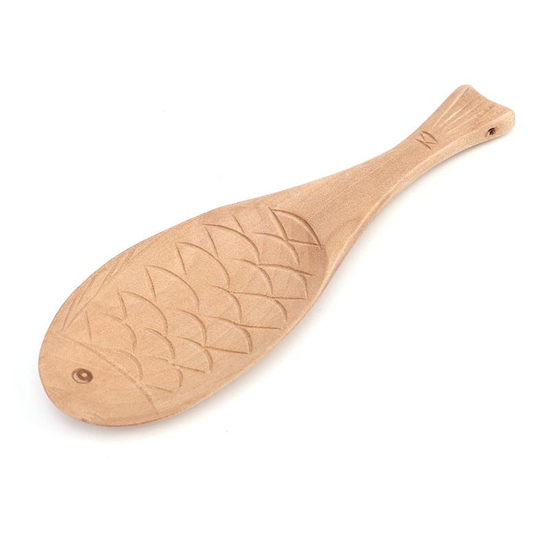 Trä Fisk Ris Sked | Veska Beige