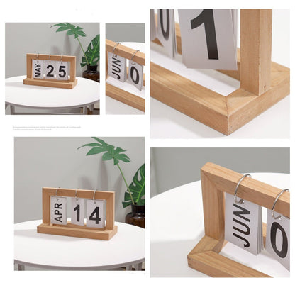 Trä Flip Skrivbord Daglig Kalender | Veska