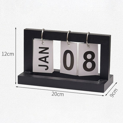 Trä Flip Skrivbord Daglig Kalender | Veska Svart