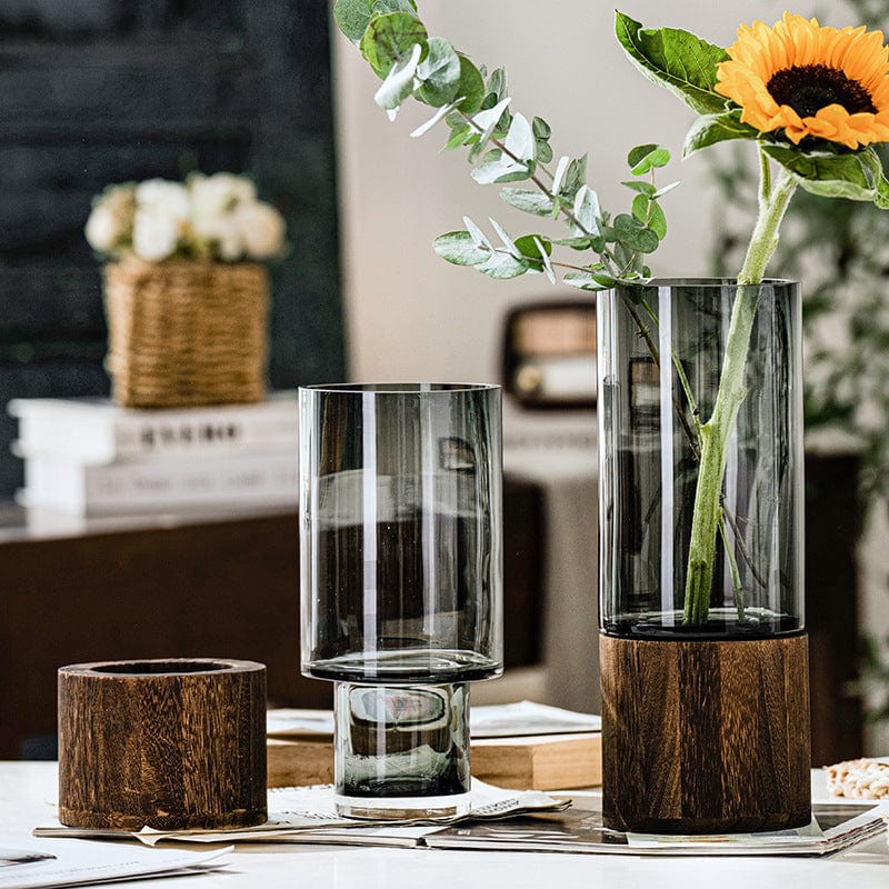 Trä Glas Vaser Heminredning | Veska