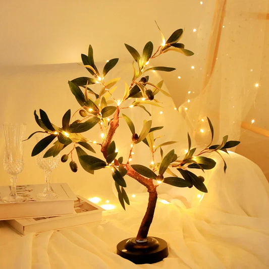 Trä lampor med avtagbar bas | Veska Olive tree