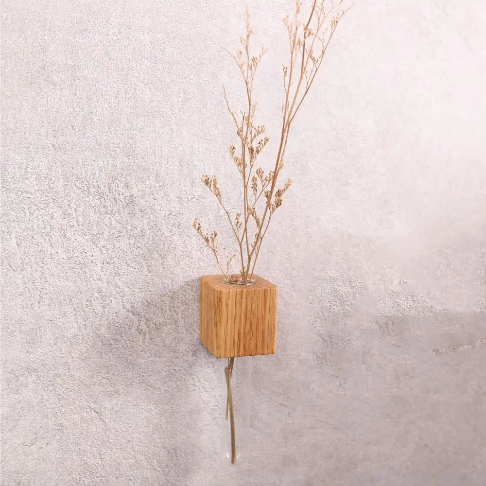 Trä Magnetisk Blomster Rör Vas | Veska A