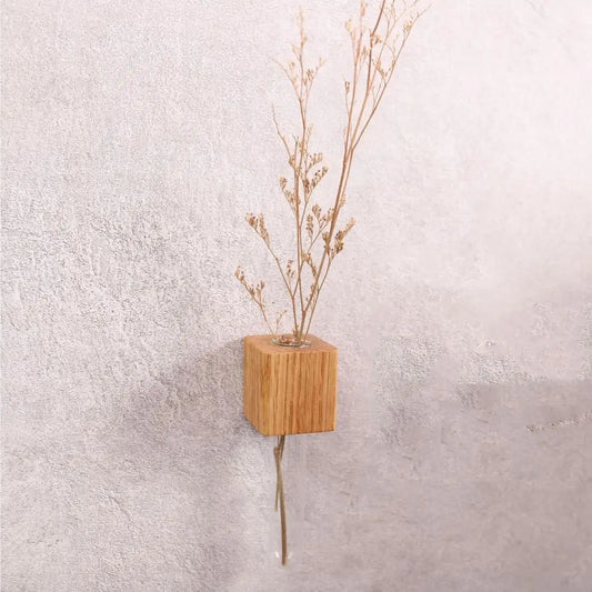Trä Magnetisk Blomster Rör Vas | Veska A