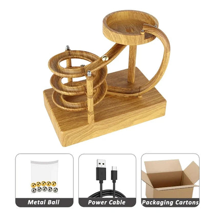 Trä Perpetual Spiral Motion Kinetic Ball Roller Science Toy | Veska