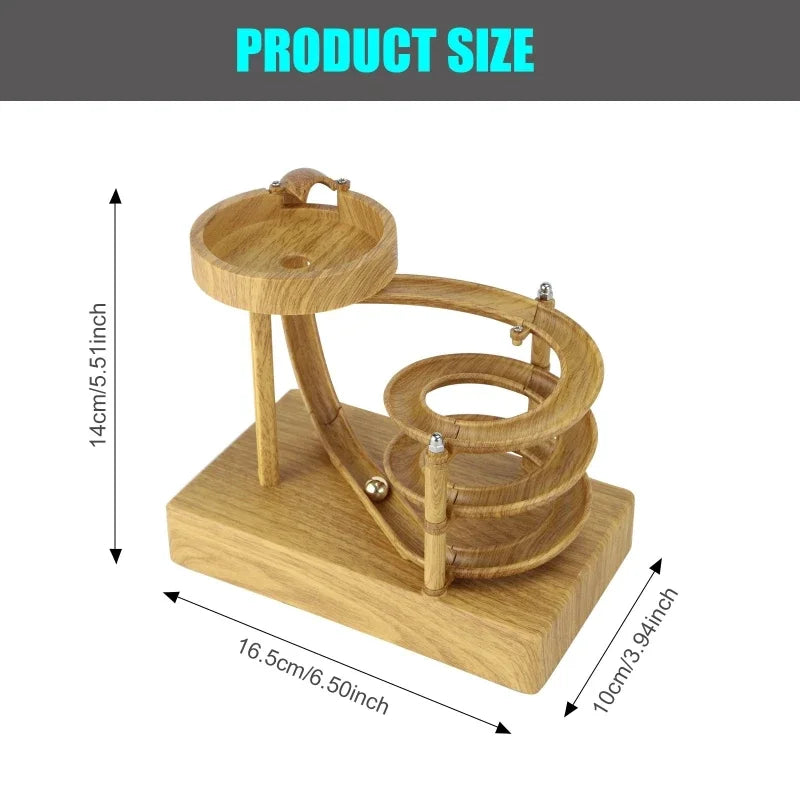 Trä Perpetual Spiral Motion Kinetic Ball Roller Science Toy | Veska