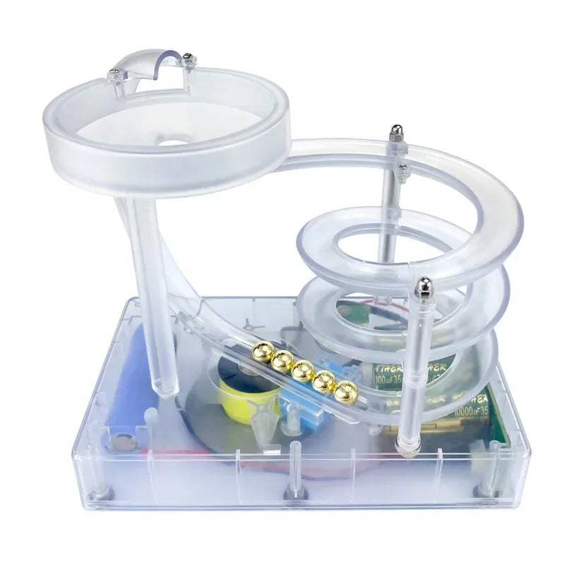 Trä Perpetual Spiral Motion Kinetic Ball Roller Science Toy | Veska transparent