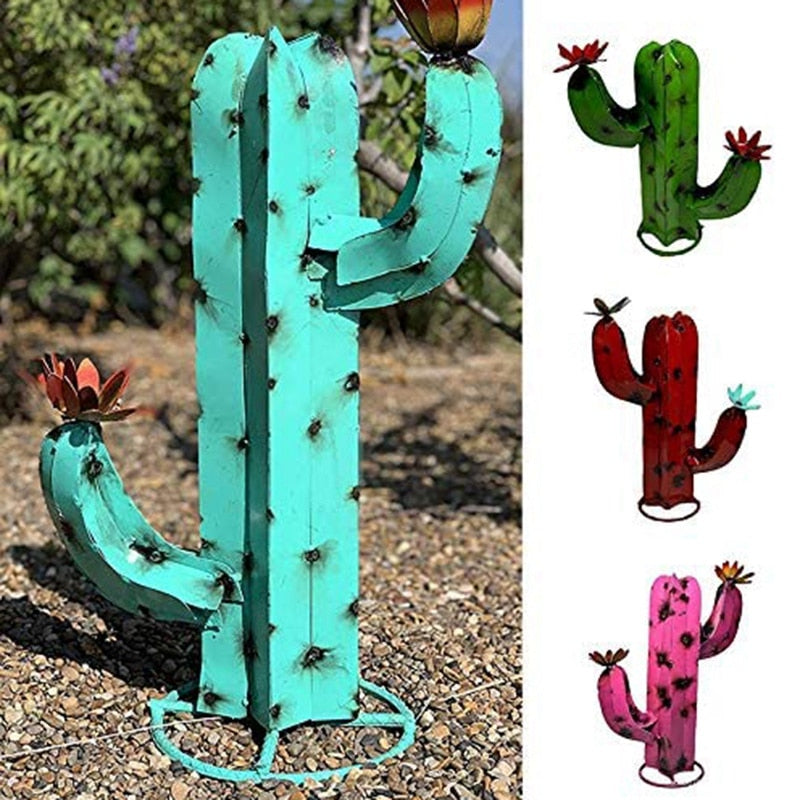 Trädgård Metal Art Kaktus Dekor | Veska