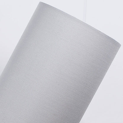 Traditionell japansk cylinder trä tyg 1-lampa bordslampa för vardagsrummet | Veska
