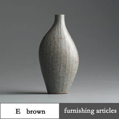 Traditionella kinesiska keramikvaser | Veska E brown 18x75x146mm