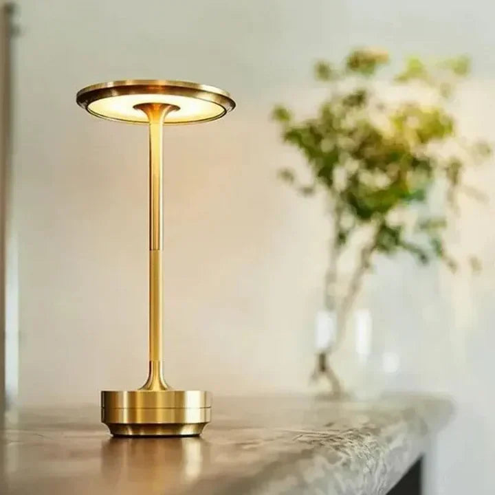 Trådlampa - Dimmbar & Uppladdningsbar Vattentålig Skrivbordslampa | Veska Guld