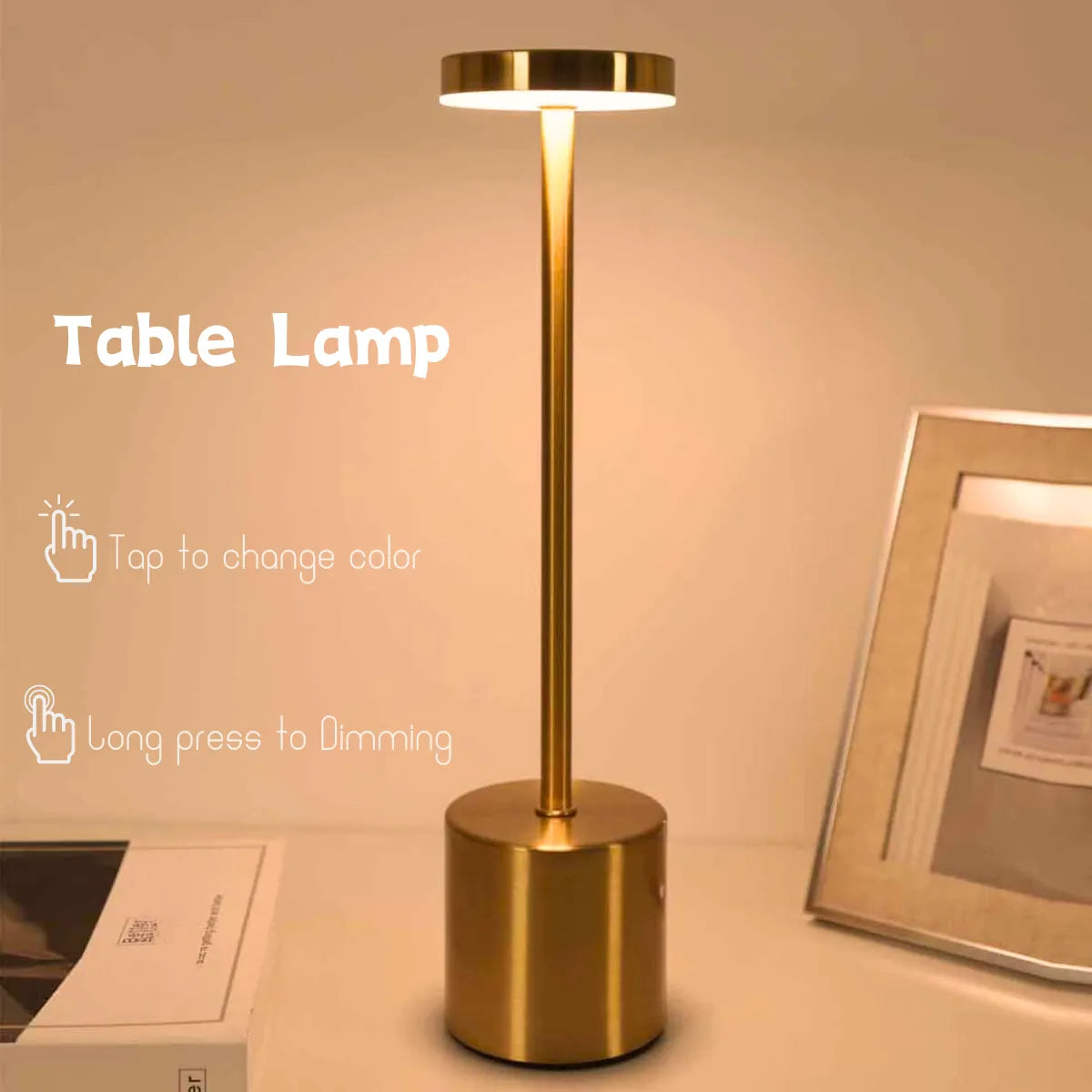 Trådlampa Metall LED Bordslampa - LumiMetal | Veska