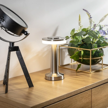 Trådlampa Retro Bordslampa - LumiBar | Veska Silver
