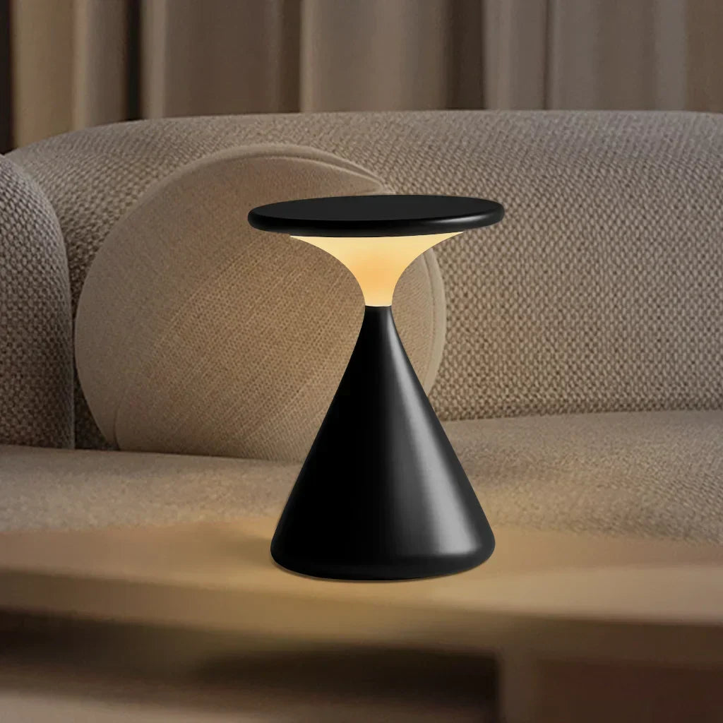 Trådlös Bordslampa Amos Sandklocka | Veska Svart
