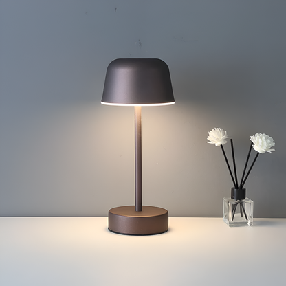 Trådlös LED Bordslampa i Retrodesign | Veska Braun
