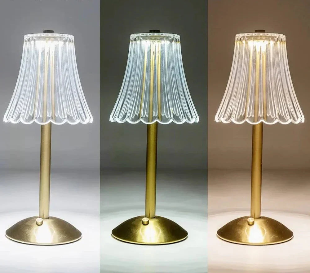 Trådlös LED-bordslampa med dimmerfunktion – Ögonvänlig sänglampa för vardagsrum och sovrum | Veska