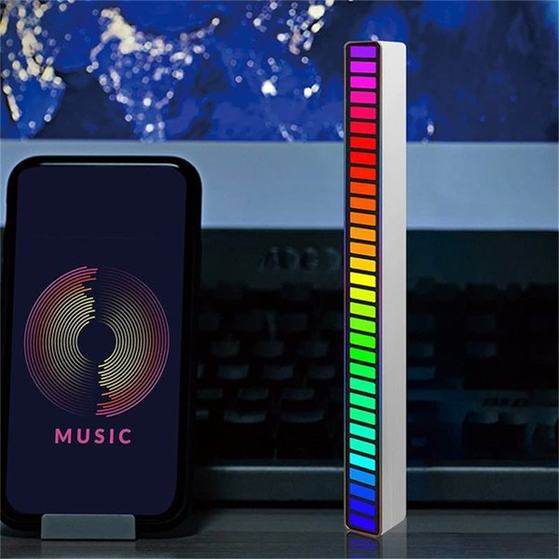 Trådlös ljudstyrd RGB-ljusskena | Veska
