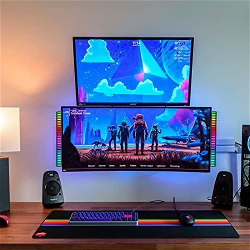 Trådlös ljudstyrd RGB-ljusskena | Veska