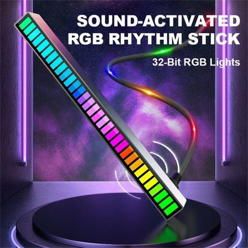 Trådlös ljudstyrd RGB-ljusskena | Veska