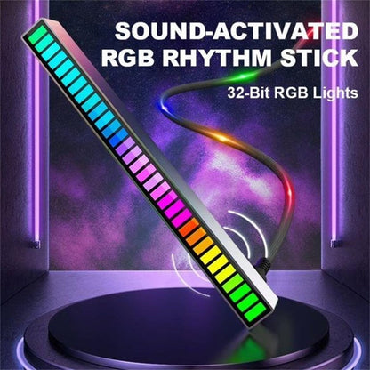Trådlös ljudstyrd RGB-ljusskena | Veska