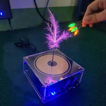 Trådlös Tesla Coil Högfrekvent Belysnings Högtalare | Veska