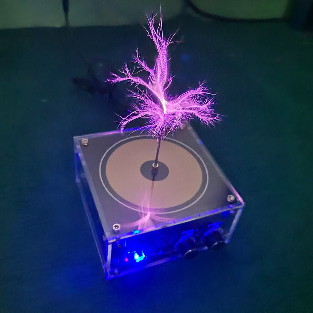 Trådlös Tesla Coil Högfrekvent Belysnings Högtalare | Veska