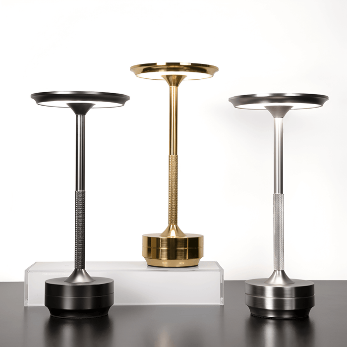 Trådlös | Uppladdningsbar Touch-Control LED Bordslampa för Elegant Ambient Ljus | Veska
