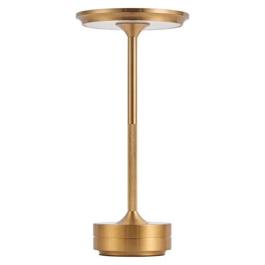 Trådlös | Uppladdningsbar Touch-Control LED Bordslampa för Elegant Ambient Ljus | Veska Guld