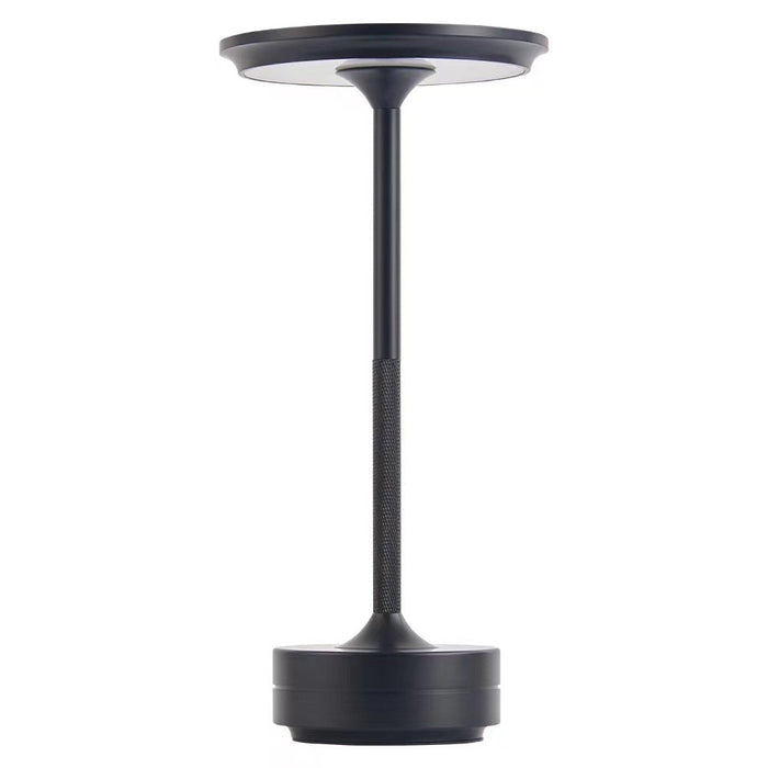 Trådlös | Uppladdningsbar Touch-Control LED Bordslampa för Elegant Ambient Ljus | Veska Svart