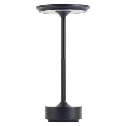 Trådlös | Uppladdningsbar Touch-Control LED Bordslampa för Elegant Ambient Ljus | Veska Svart