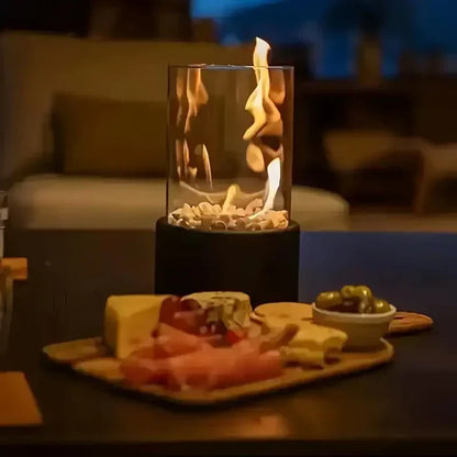 Trendig & Portabel Bord Eld Lykta - GlowLuxe | Veska