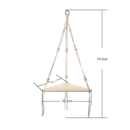 Triangle Macrame Vägskåp | Veska