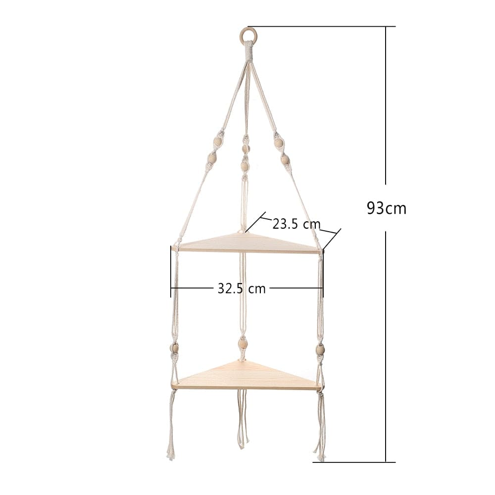 Triangle Macrame Vägskåp | Veska