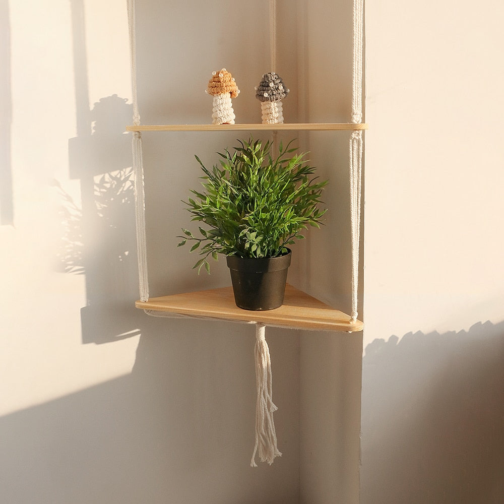 Triangle Macrame Vägskåp | Veska