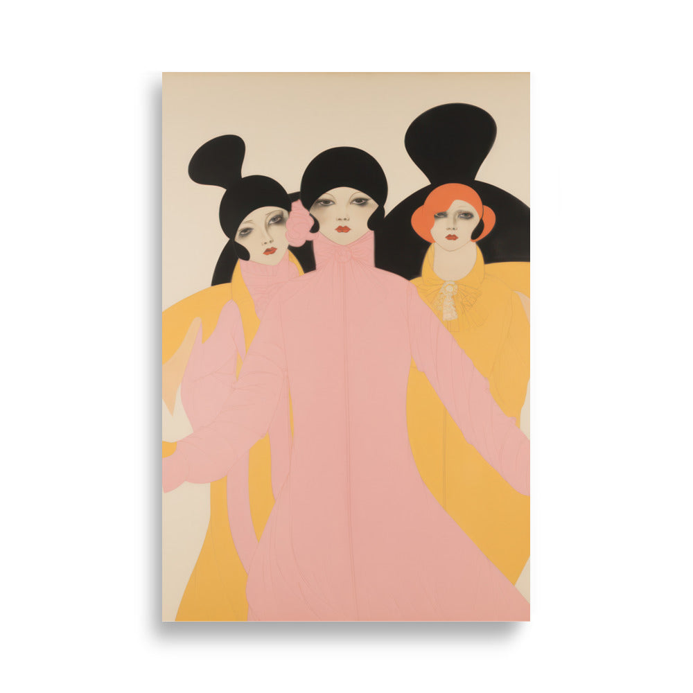 Triplets | Veska 61×91 cm