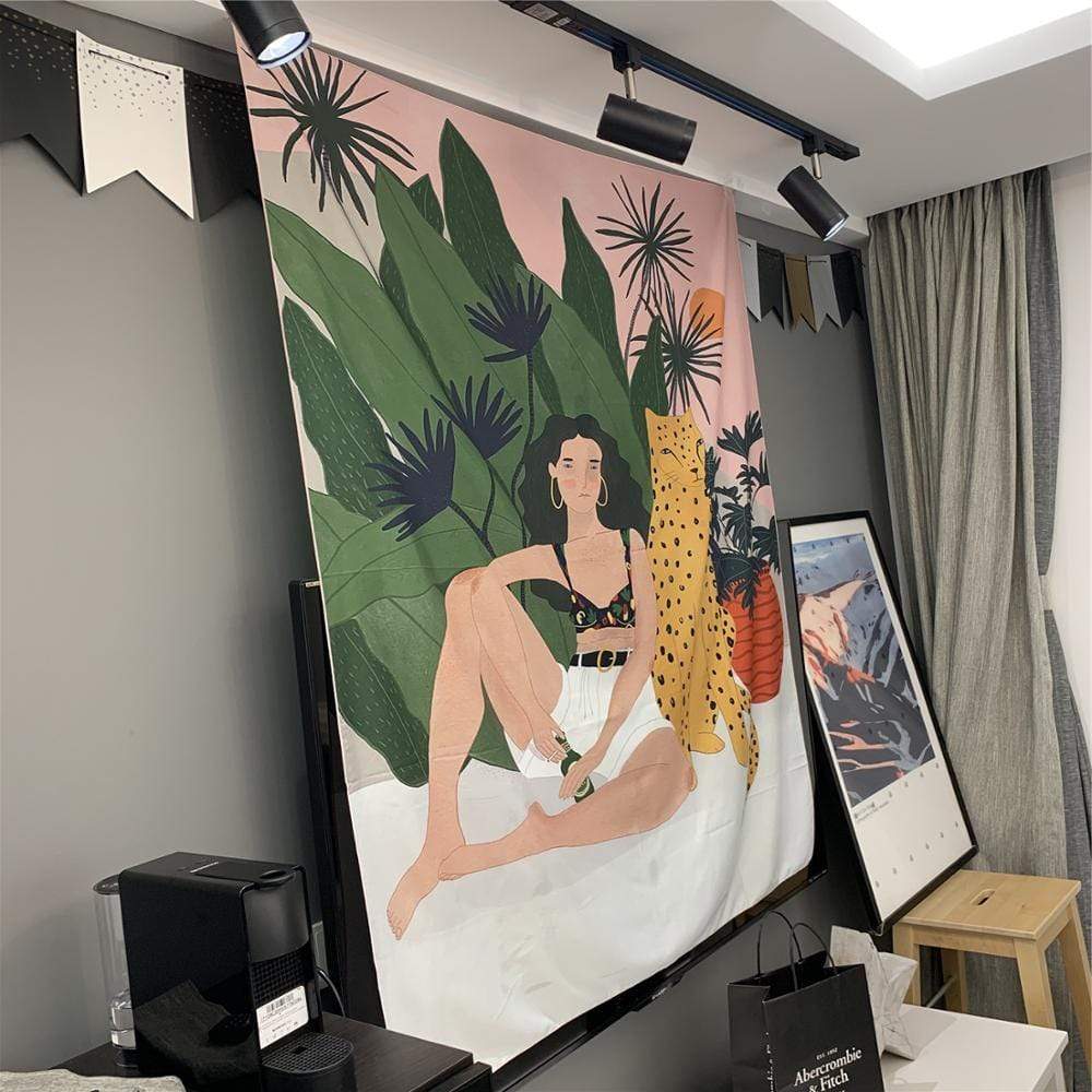 Tropisk Flicka Tapestry | Veska
