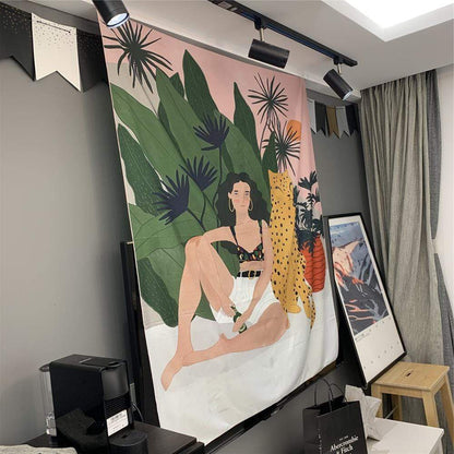 Tropisk Flicka Tapestry | Veska