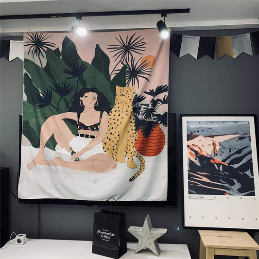 Tropisk Flicka Tapestry | Veska