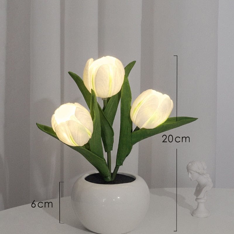 Tulip LED Nattljus | Veska 3 Heads Vit