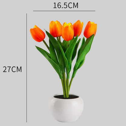 Tulip LED Nattljus | Veska 6 Huvuden Orange
