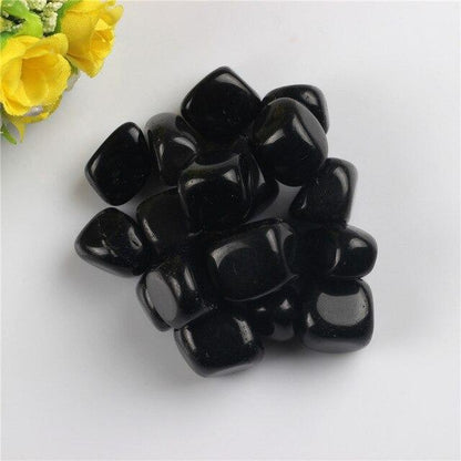 Tumblestone Helande Kristaller | Veska Svart Obsidian