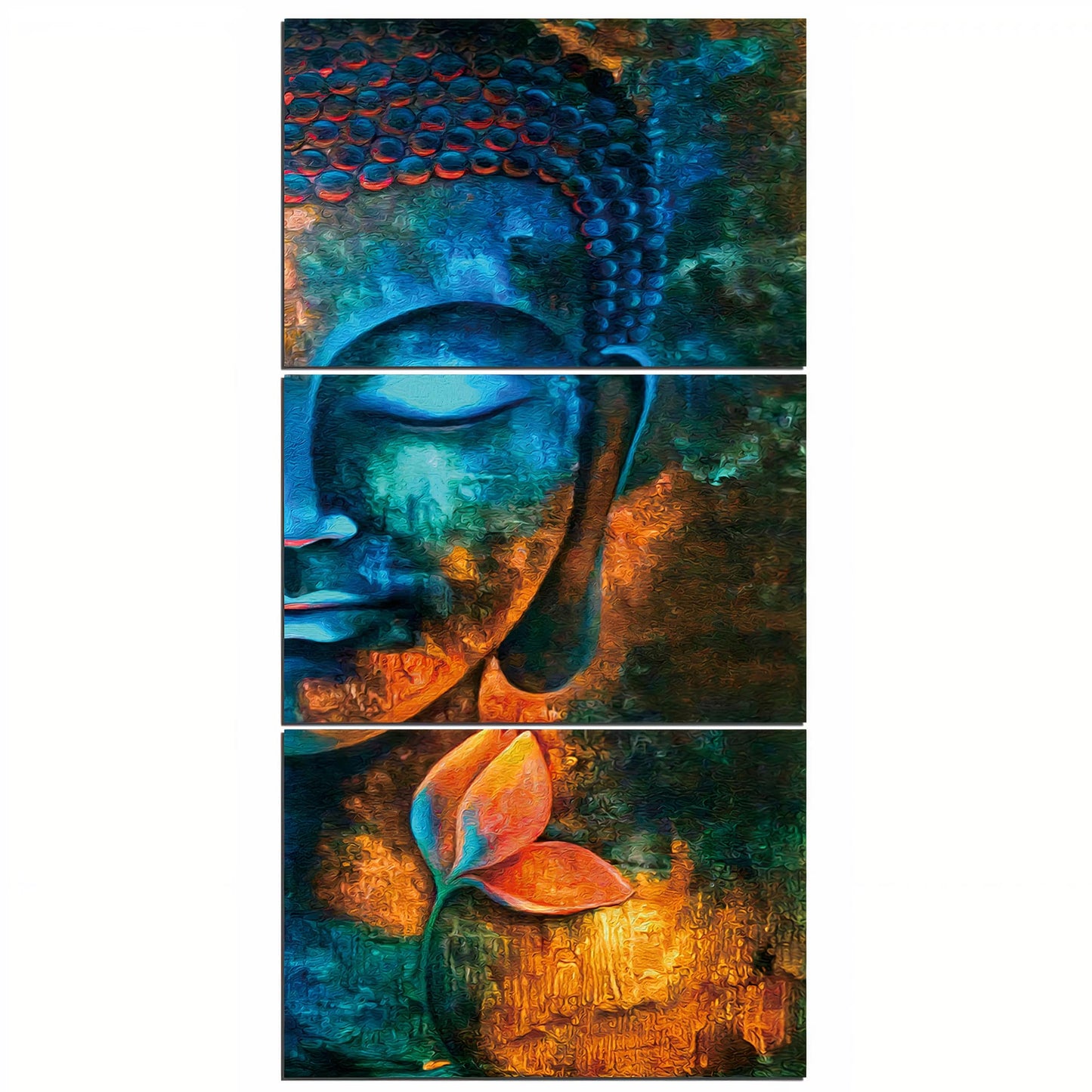 Turkos Buddha Canvas Vägkonst | Veska