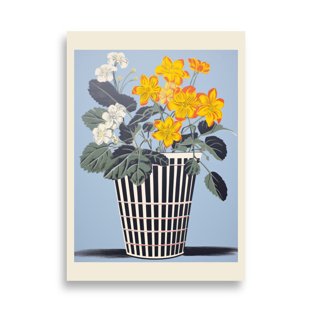 två blommor | Veska 50×70 cm