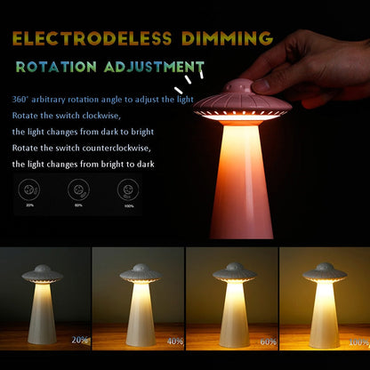 UFO Inspirerad Uppladdningsbar LED Skrivbordslampa | Veska
