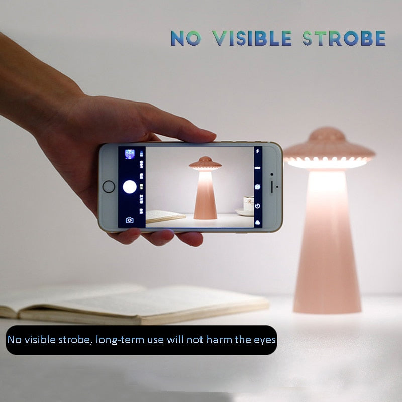 UFO Inspirerad Uppladdningsbar LED Skrivbordslampa | Veska